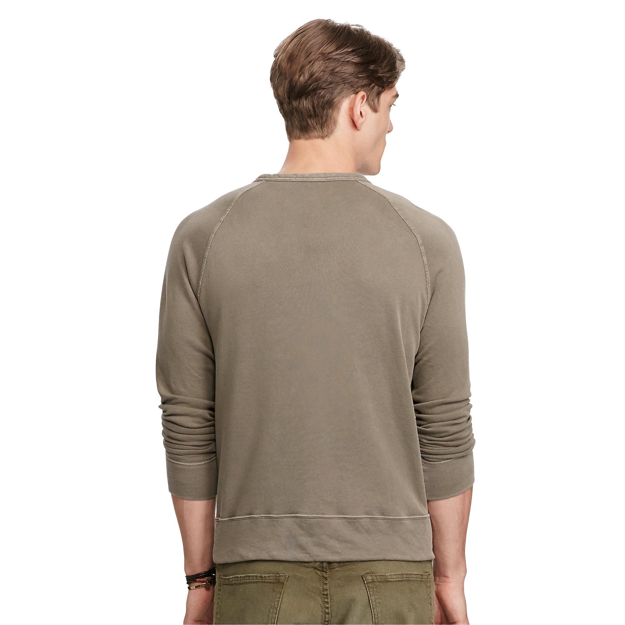 polo ralph lauren cotton spa terry sweatshirt